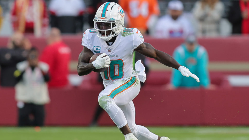 Tyreek Hill Dolphins vs. 49ers