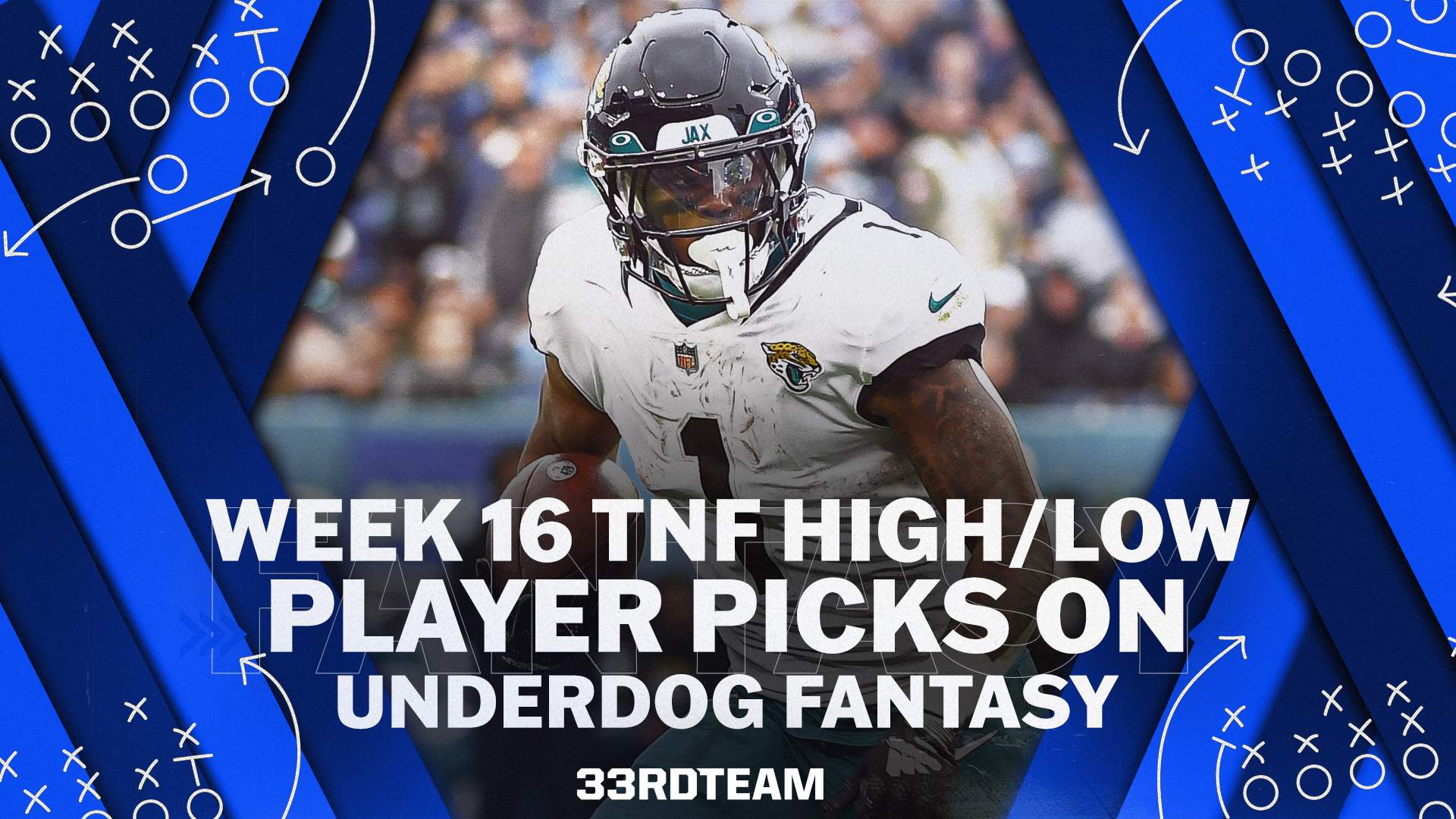 NFL Week 16 Underdog TNF High/Low Player Picks for Jets vs. Jaguars