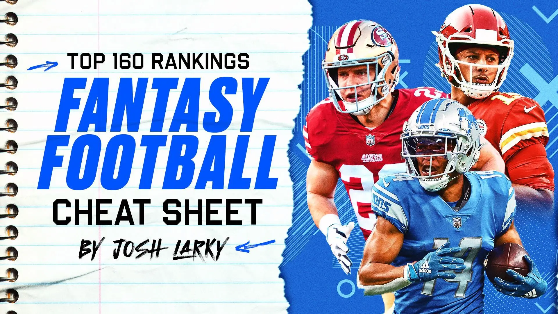 NFL Fantasy Football Draft cheat sheet 2023: Half PPR scoring format