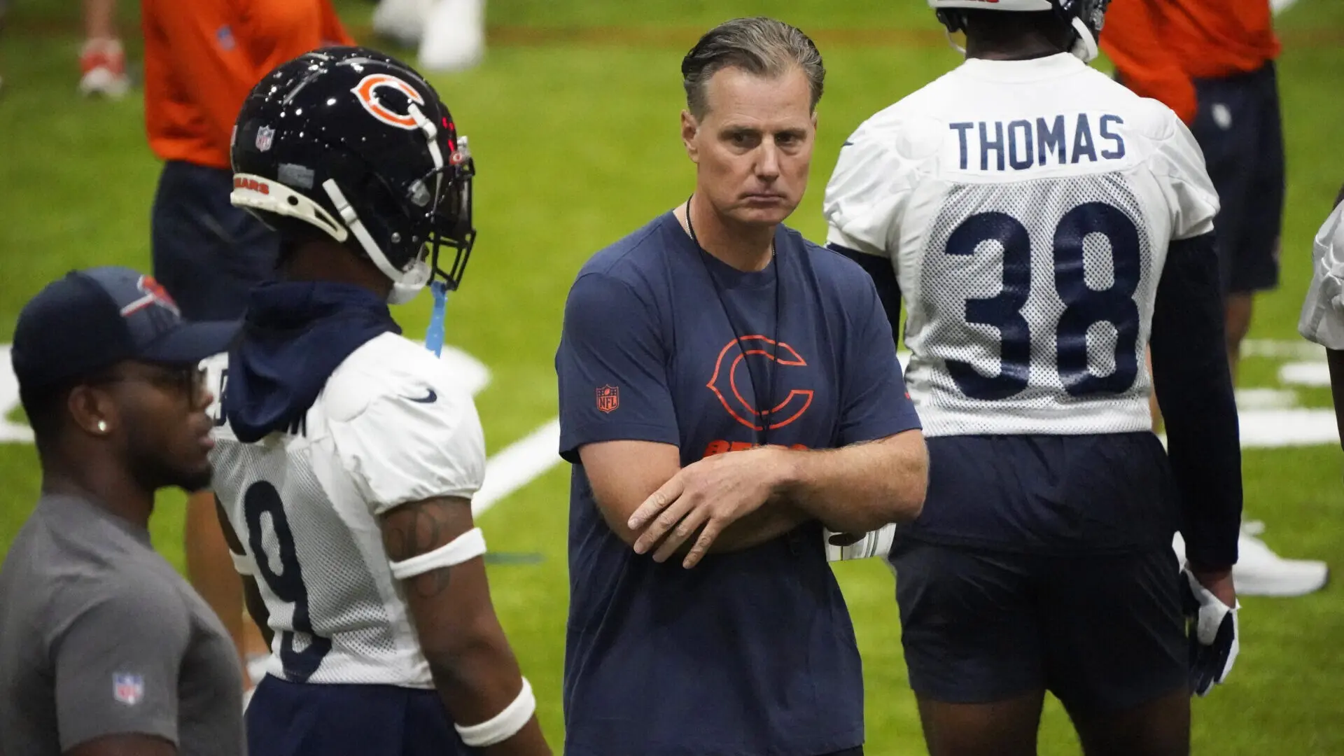 Bears coach Matt Eberflus: no regrets on fourth-and-1 decision