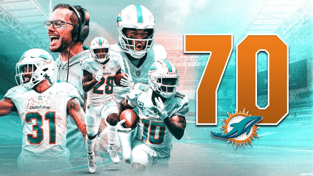 Miami Dolphins score 70 points in record victory over Denver