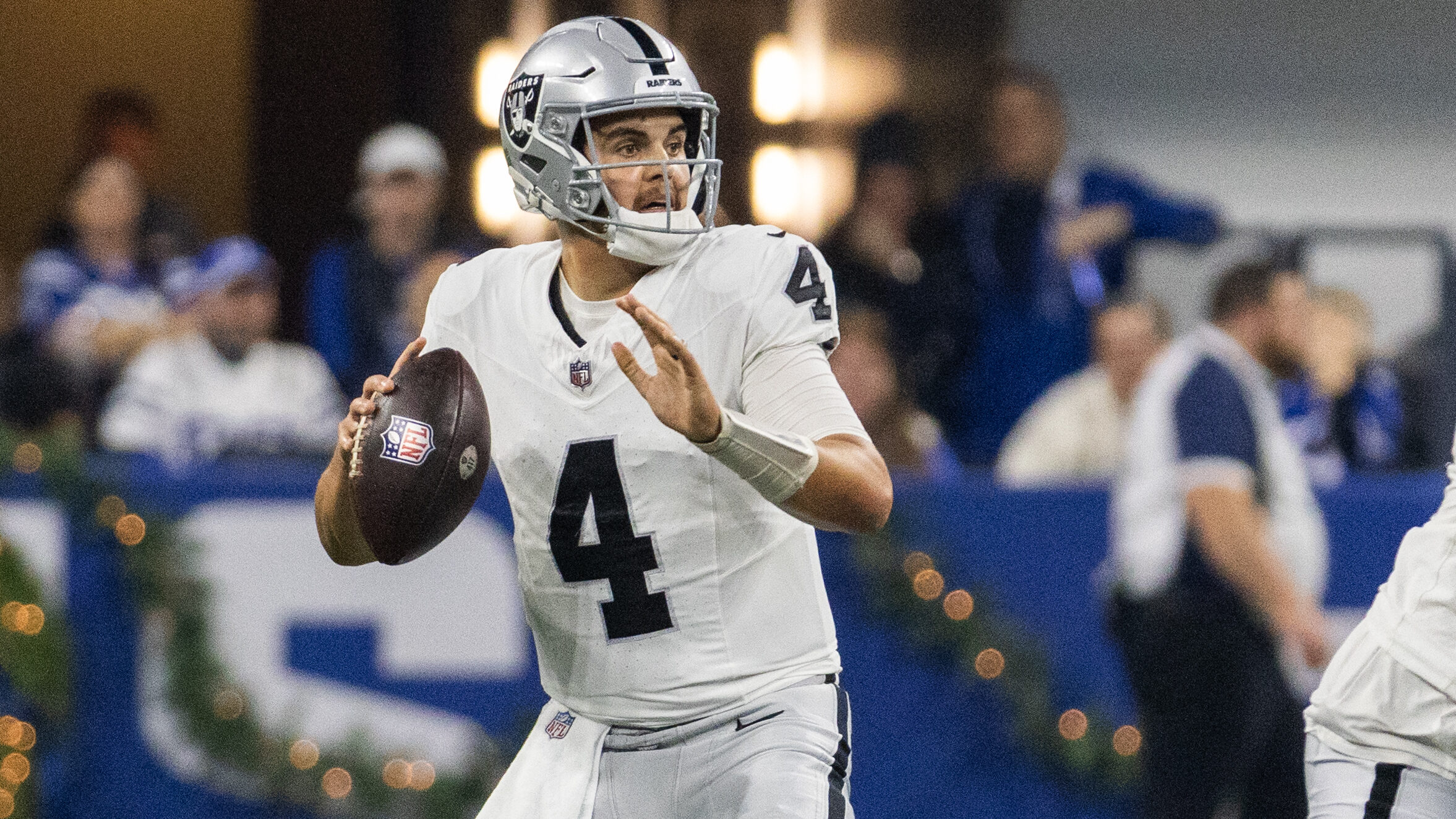 Las Vegas Raiders quarterback Aidan O'Connell 