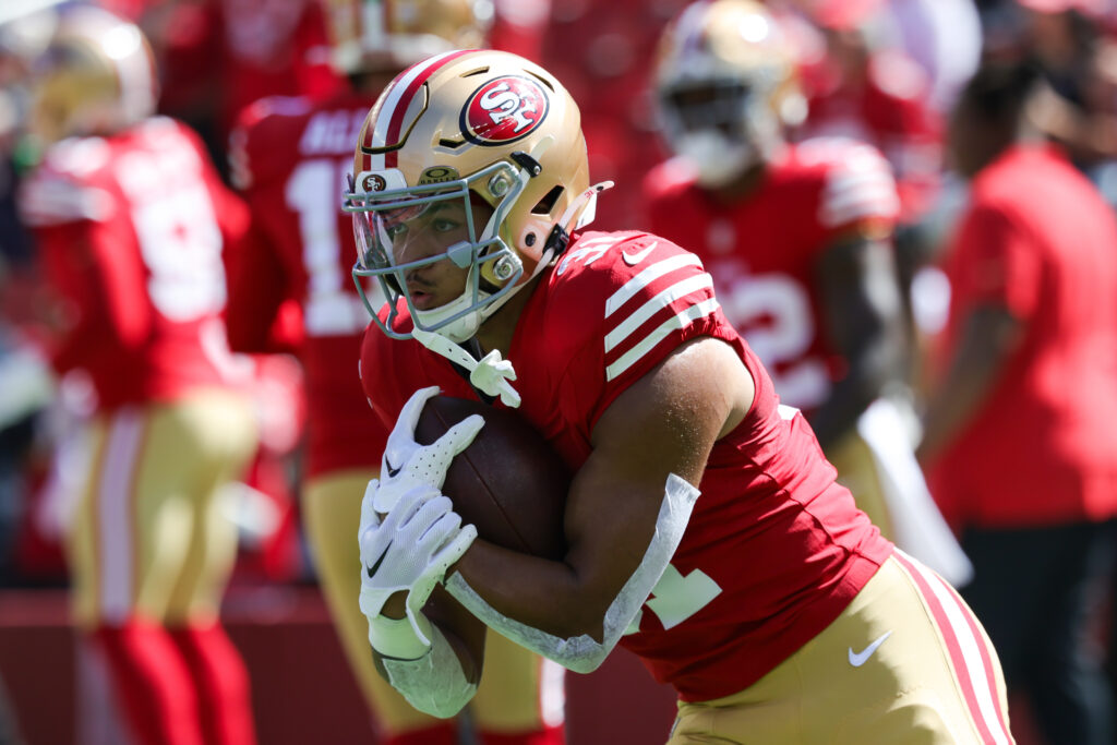 San Francisco 49ers running back Isaac Guerendo