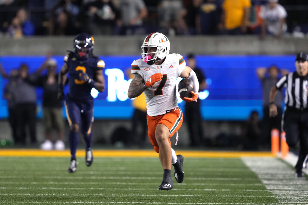 Miami wide receiver Xavier Restrepo