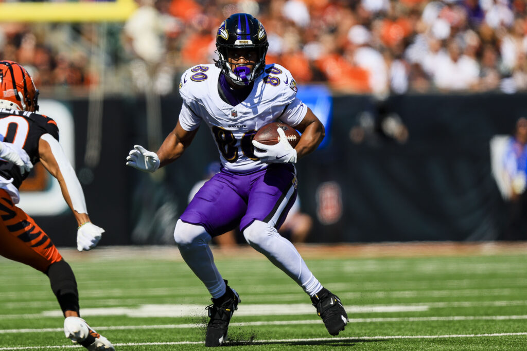 Baltimore Ravens tight end Isaiah Likely