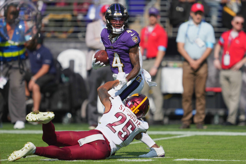 Baltimore Ravens wide receiver Zay Flowers