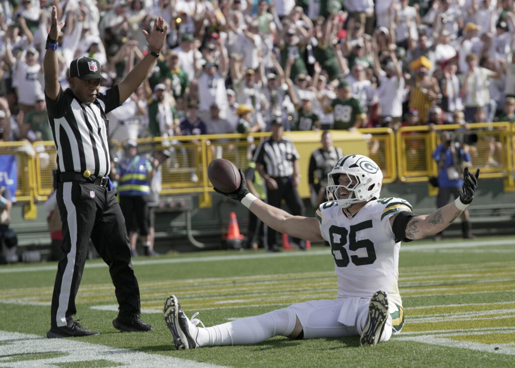 Green Bay Packers tight end Tucker Kraft