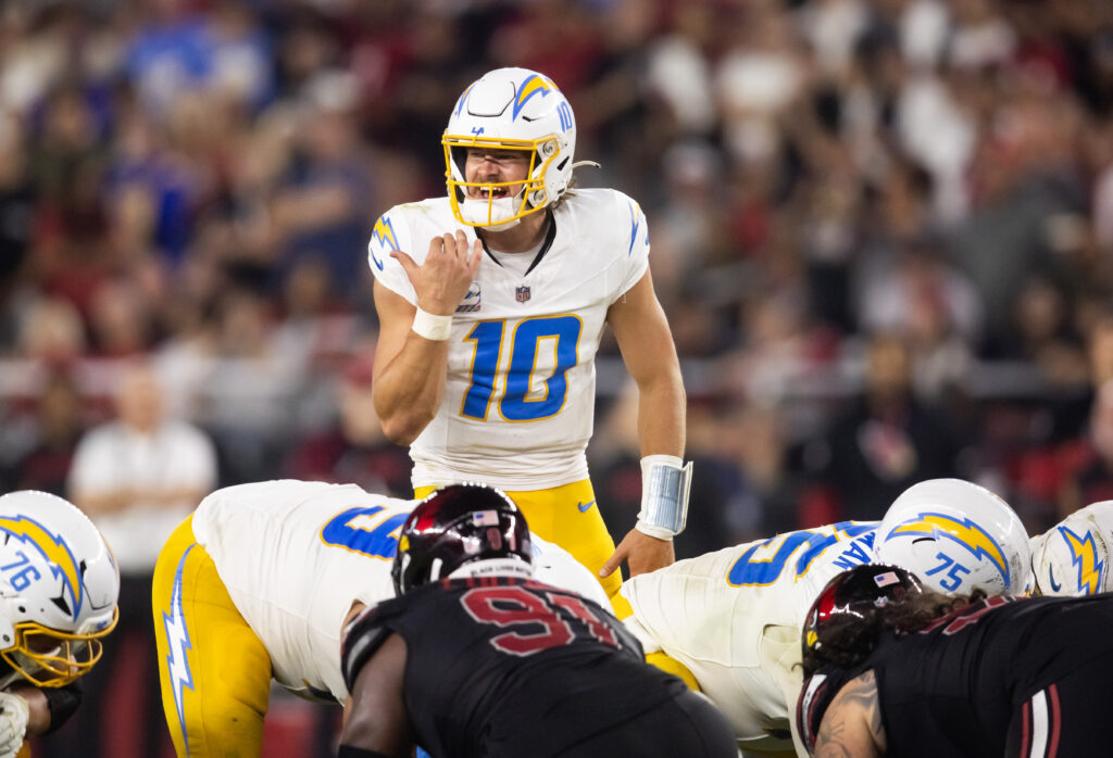 Los Angeles Chargers quarterback Justin Herbert